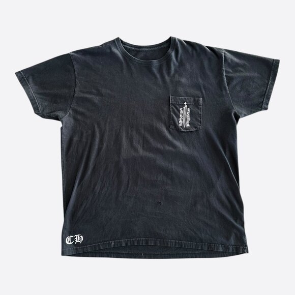 Chrome Hearts Black & White Triple Cross T-Shirt - Picture 1 of 5